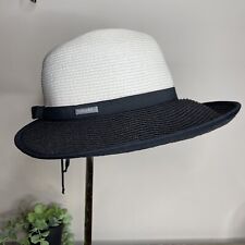 Chapéu de sol San Diego Hat Co feminino aba larga preto branco disquete comprar usado  Enviando para Brazil