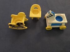 Usado, Silla alta Fisher Price Little People de colección '72 amarillo caballo mecedor paseo a caballo segunda mano  Embacar hacia Mexico