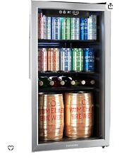 hOmeLabs Beverage Refrigerator and Cooler - 120 Can Mini Fridge with Glass Door for sale  Shipping to South Africa