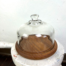 teak glass cheese dome for sale  Valencia
