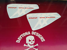 Used, CBR XX 1100 SIDE FAIRING CUSTOM PAIR WHITE & RED GRAPHICS DECALS STICKERS for sale  Shipping to South Africa