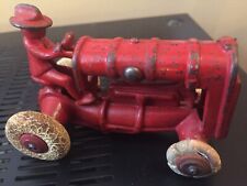 Antique Cast Iron Farm Tractor Toy, Metal; Hubble/Fordson? Original Paint Patina for sale  Shipping to South Africa