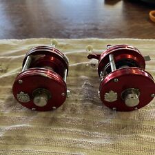 Two Abu Garcia 5000 Reels Red One Working And One For Parts Both Complete for sale  Shipping to South Africa