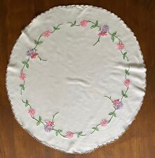 Vintage embroidered round for sale  ALTON