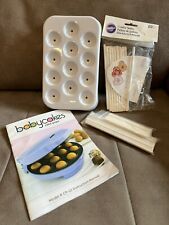 Babycakes Book, Cake Pop Drying Rack , & Cakepop Treat Sticks (LOT) for sale  Shipping to South Africa