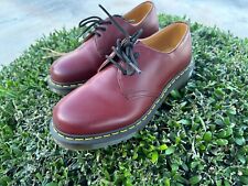 Dr. Martens Air Wair Smooth Leather Pull Up Lace Up Boots Cherry Red for sale  Shipping to South Africa