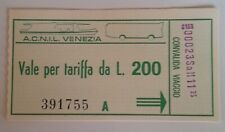 Biglietto trasporto viaggio usato  Italia