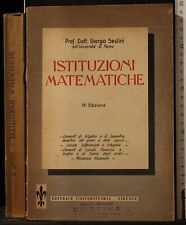 Istituzioni matematiche. giorg usato  Ariccia