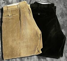 2 pares de pantalones vintage Lambourne Corderoy para hombre 38x30 dobladillos plisados A+, usado segunda mano  Embacar hacia Argentina