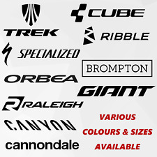 3 x Mountain Bike Vinyl Stickers/Decals OF YOUR CHOICE Trek Specialized Canyon for sale  Shipping to South Africa