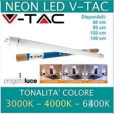 TUBO NEON LED V-Tac Tubo G13 T8  60 90 120 150 cm  LUCE CALDA NATURALE  FREDDA  usato  Napoli