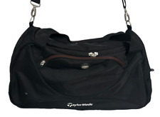 Used, TaylorMade Golf Duffle Bag Black 21 X 12 Shoulder Strap Pockets for sale  Shipping to South Africa