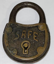 Antique Vintage Safe Padlock, used for sale  Shipping to South Africa