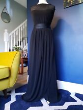 COAST Black Sheer Shoulder maxi dress size 14 evening long wedding for sale  Shipping to South Africa