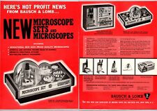 1964 Bausch & Lomb de colección de microscopio publicitario de juguete juegos de ciencia estéreo educativo segunda mano  Embacar hacia Argentina