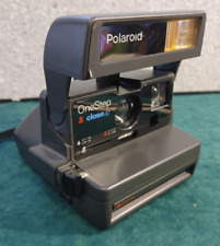 Cámara instantánea de película vintage Polaroid de un solo paso de primer plano 600 con correa sin probar, usado segunda mano  Embacar hacia Argentina