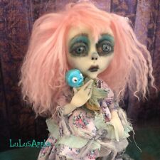 Handmade Art Doll By LuLu Lancaster - Martha Ghoulia w/ Baby Ghoul Accessory for sale  Shipping to South Africa