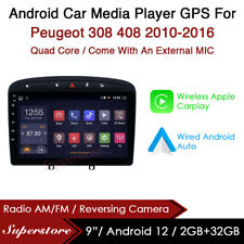 Usado, 9” CarPlay Android 12 Auto carro estéreo GPS unidade principal para Peugeot 308 408 comprar usado  Enviando para Brazil
