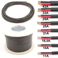 Flat Twin 2 Core Cable 12v 24v Thin Wall Wire -11A 14A 16.5A 21A 25A 29A 33A 42A for sale  Shipping to South Africa