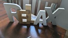 Wooden relax sign for sale  LONDON