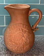 Used, 3 Liter Clay jug Drinking Water Terracotta Pitcher Vintage￼ Natural water cooler for sale  North Richland Hills
