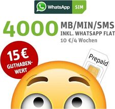 Whatsapp simkarte pripaid gebraucht kaufen  Bemerode