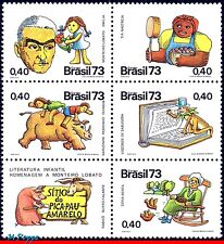 1314A BRASIL 1973 MONTEIRO LOBATO, QUADRINHOS, LIVROS INFANTIS, MI# 1396-00, MNH comprar usado  Brasil 