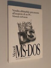 manuale microsoft ms dos usato  Borgo Lares