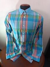 Usado, Camisa masculina vintage Tommy Hilfiger com botões pequena multicolorida geométrica algodão comprar usado  Enviando para Brazil