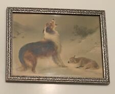 Framed Print “FOUND” Collie Dog & Lamb by Walter Hunt 8”x6” for sale  Shipping to South Africa