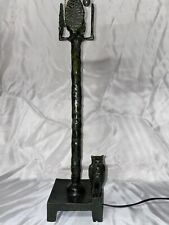 SWISS BRONZE SCULPTURE DIEGO GIACOMETTI OWL LAMP for sale  Shipping to United Kingdom