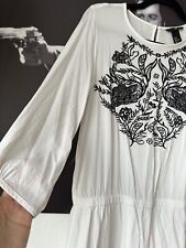 Kleid weiß stickerei gebraucht kaufen  Leipzig