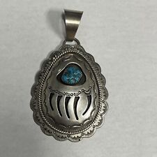 native american vintage signed pendant W.M. Wilbur Muskett, used for sale  Shipping to South Africa