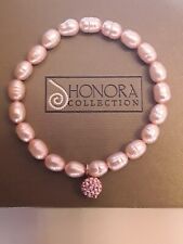  QVC Honora pink pearl and crystal ball bracelet for sale  THORNTON HEATH