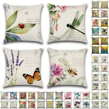 Flowers and Birds Cushion Covers 45 x 45 cm Set of 4 Pillow Covers Pillow Cases, used for sale  Shipping to South Africa