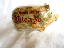 Cofrinho pequeno antigo de talheres de esponja lembrança de Chicago comprar usado  Enviando para Brazil