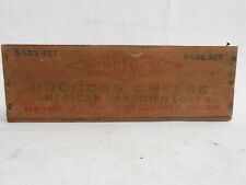 Vintage Hoffman's HOFCO Process Cheese American Sandwich Loaf Wooden Box BF1 for sale  Shipping to South Africa