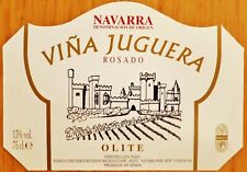 Etiquettes vin ESPAGNE Navarra Viña Juguera Rosado Olite   wine labels  segunda mano  Embacar hacia Argentina