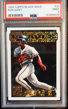 1994 Topps Black Gold #31 Ron Gant Atlanta Braves PSA 9 como nuevo, usado segunda mano  Embacar hacia Argentina