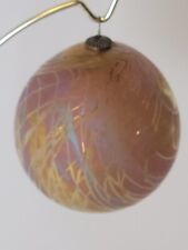 3" SIGNED 1972 Craig ZWEIFEL Iridescent Christmas Holiday ORNAMENT  #1286, used for sale  Shipping to South Africa
