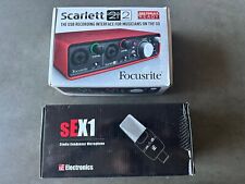 Focusrite Scarlett 2i2 USB Studio &  SE X1 Studio Condenser microphone, used for sale  Shipping to South Africa
