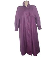 Jaqueta de chuva vintage feminina London Fog roxa trench coat tamanho 12 sem cinto comprar usado  Enviando para Brazil