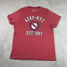 Camisa masculina Aeropostale XL vermelha Aero NYC EUA Est 1987 manga curta gola redonda comprar usado  Enviando para Brazil