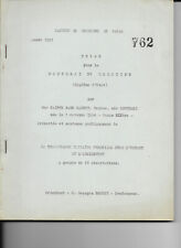 Thèse medecine 1957 d'occasion  Fontainebleau