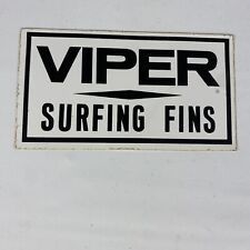 Adesivo de barbatanas VIPER Swimfin prancha de surf Snake Venom clássico vintage surf comprar usado  Enviando para Brazil