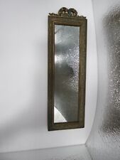 Antiguo espejo de acento pequeño, verde Art Deco de 16,5"" pequeño segunda mano  Embacar hacia Argentina