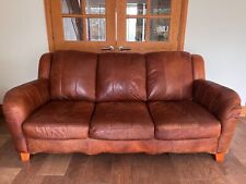 Leather seater sofa for sale  WARE
