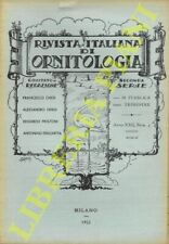 Rivista italiana ornitologia. usato  Italia