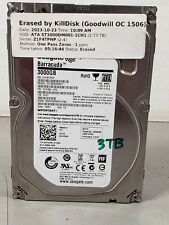 Seagate Barracuda 3TB 3000GB SATA 7200RPM Internal HDD, used for sale  Shipping to South Africa