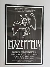 Póster de concierto enmarcado de Led Zeppelin, Chicago segunda mano  Embacar hacia Argentina